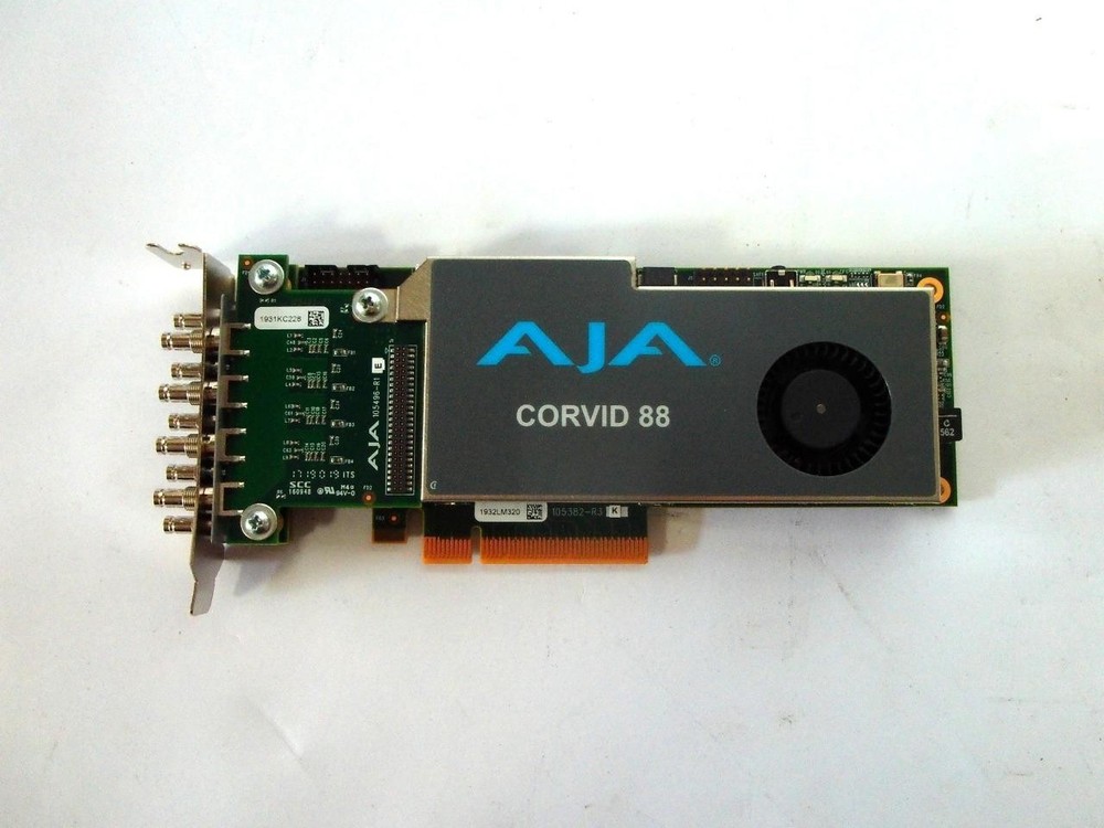 AJA CRV88-9-S-R0 Corvid 88 8-Channel PCIE Active Cooling I/O Card