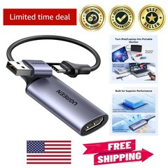 Lightweight 4K HDMI Capture Card with USB-A & USB-C for Seamless Streaming
