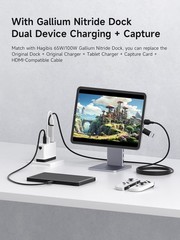 1080P Video Capture Card with 100W PD – HDMI to USB A/C for Streaming & Gaming