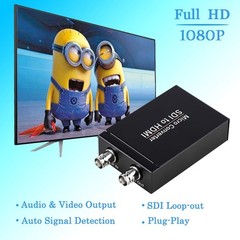 Anber-Tech SDI to HDMI Converter, Audio De-embedder Support Black