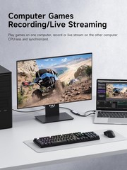 USB 3.0 HDMI Video Capture Card 1080P 60FPS w/ 100W PD USB-C Streaming
