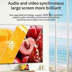 Type C/USB3.0 to Dual HDMI Adapter 1080P 60Hz Extend 2 Different Screen Hub