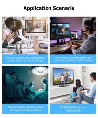 Loop Mic In Type C Video Capture Card 1080P USB Game Record Box Live Streaming