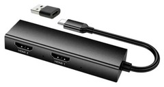 USB 4K Dual 1080P HD DVR Capture Adapter For Windows Mac Linux