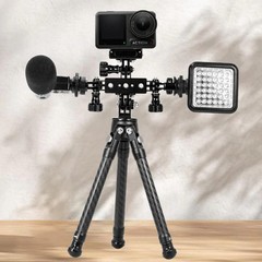 Aluminum Alloy 3 Station Live Streaming Stand Action Camera Multi Functional Exp