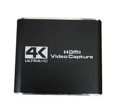 4K HDMI Capture Card for Streaming, Full HD 1080P 60FPS USB Cam Link Black