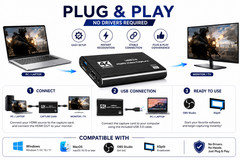 4K HDMI Video Capture Card USB 3.0 1080P60 Recorder OBS PS5 Xbox Streaming