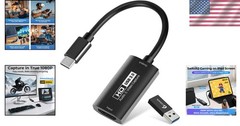 Video Capture Card, .0 HDMI to USB-C Capture Devic