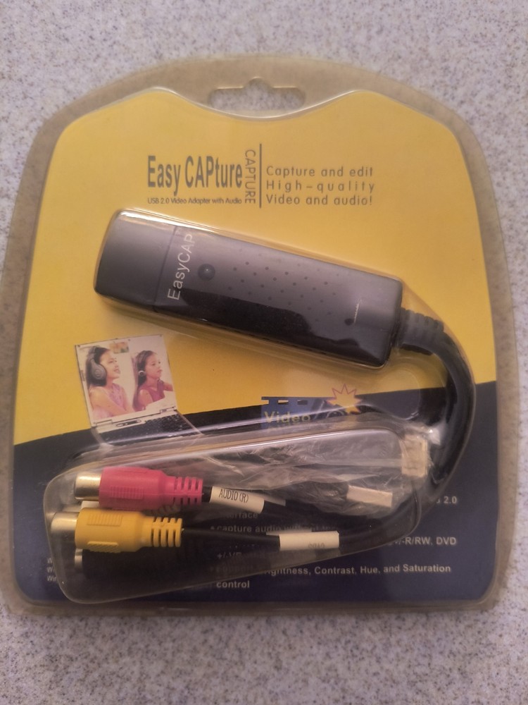 EasyCAP Capture USB 2.0 Video Adapter with Audio – Model DC60 NEW