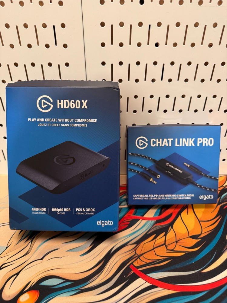 Elgato HD60 X Capture Card + Chat Link Pro Bundle 4K60 HDR PS5 Xbox Open Box