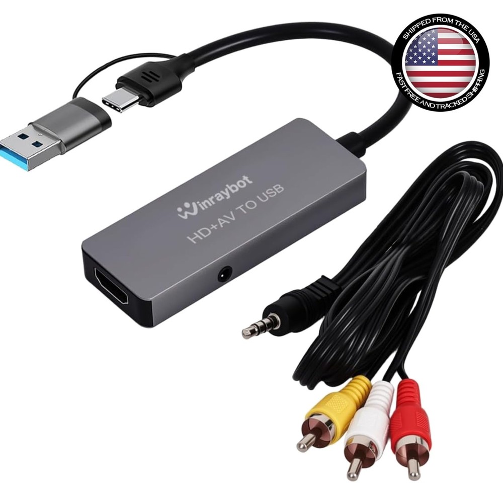 Professional VHS to Digital Converter with 4K HDMI Support – Effortless Setup