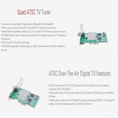 X692 PCI Express TV Tuner Card Four Tuners for Windows PC