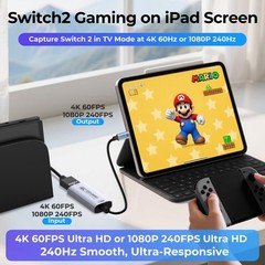 HDMI Capture Card 4K60FPS, 2K144FPS USB 3.0 HDMI to USB /A Video Capture Card…