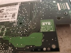 Matrox Millenium 5064-9191 G 250+ Mila/8/OE5 Passive AGP VGA Graphics Card