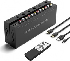 4 AV to HDMI RCA Converter 1080P/720P 4 Way 4AV