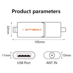 ATSC3.0/1.0 OTA Signal Meter, USB3.0 TV Tuner Stick Digital Terrestrial Signal
