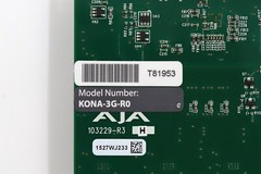 AJA 2K 3G Dual-Link HD/SD PCIe HDMI PCIe Video Card P/N: KONA-3G-R0 Tested
