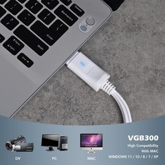 Universal USB Video Capture Card – VHS to Mac & PC Recording – User-Friendly