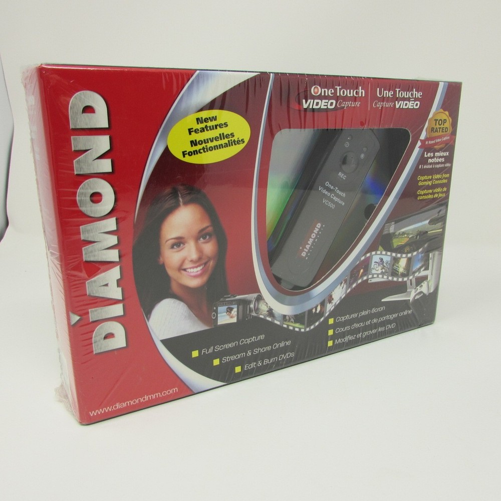 Diamond One Touch Video Capture Device Edit and Burn DVD’s VC500CXT