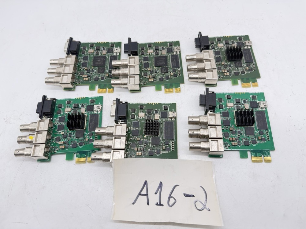 Lot of 6 Blackmagic Design DeckLink SDI Capture Cards PCIe – Broadcast Video I/O