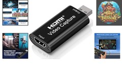 Compact 4K HDMI Capture Card – Ideal for Live Broadcasting & Video Conferencing