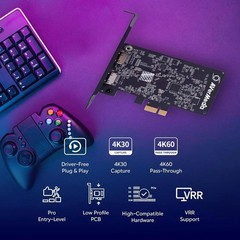 HDMI Capture Card for Streaming and Video Gaming, 4K60 Pass-Through with Ultr…