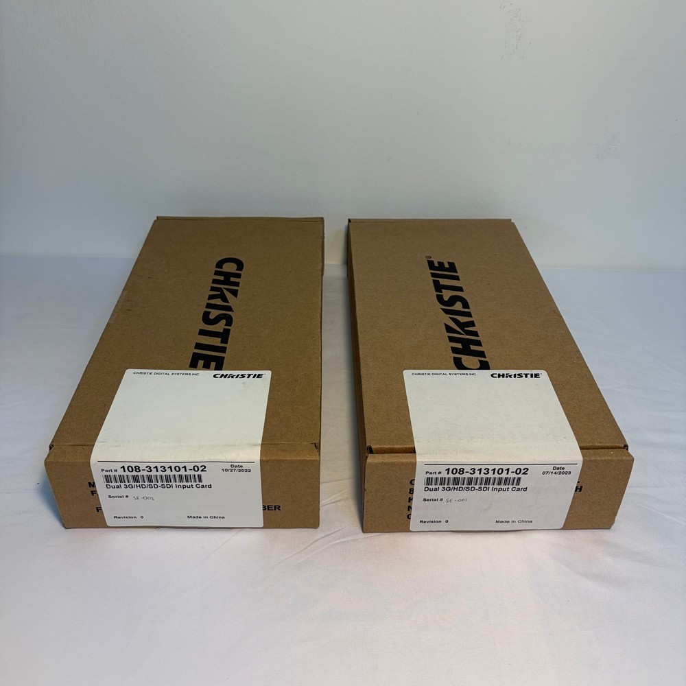 Christie Dual 3G/HD/SD-SDI Input Card (NEW) 108-313101-02