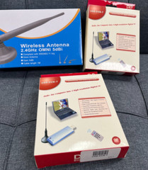 DVB USB DVB-T Digital TV Receiver (2Pkgs) &Wireless Antenna 2.4GHz OMNI 5dBi New