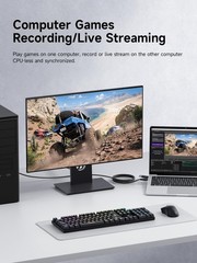 USB 3.0 Video Capture Card 1080P@60fps, HDMI to USB A/C, Live Streaming, Gaming