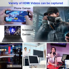 USB 3.0 2.0 HDMI Video Capture Card for PS4 Game Record PC Live Streaming Plate