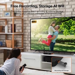 ATSC 3.0 4K UHD Digital OTA TV Tuner Converter Media Player Smart TV Box DVR EPG