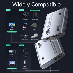 Ultra-Low Latency USB 3.0 Capture Card – 4K Loop-Out for PS5 & Switch Streaming