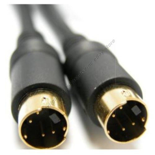 12ft SVHS,S-Video,Super VHS,YC,Y C,Male-M DVD/HDTV/PC TV out Cable/Cord/Wire{G