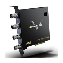 AVMATRIX PCIE Capture Card for PC, 4CH SDI with 1080P60 Ultra-Low Latency for…