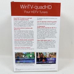 Hauppauge WinTV-quadHD PCIe Card 4 HD TV Tuners ATSC/QAM 1609 PLEX New_Open_Box