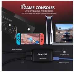 UCEC GAM LIVE HD60 USB 3.0 Video Capture Card 1080p60 4K30 PS5 Xbox Switch PC