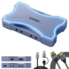 4K HDMI Capture Card with Touch LED, Dual HDMI in/Loop-Out, USB 3.0, 4K60Hz/ …