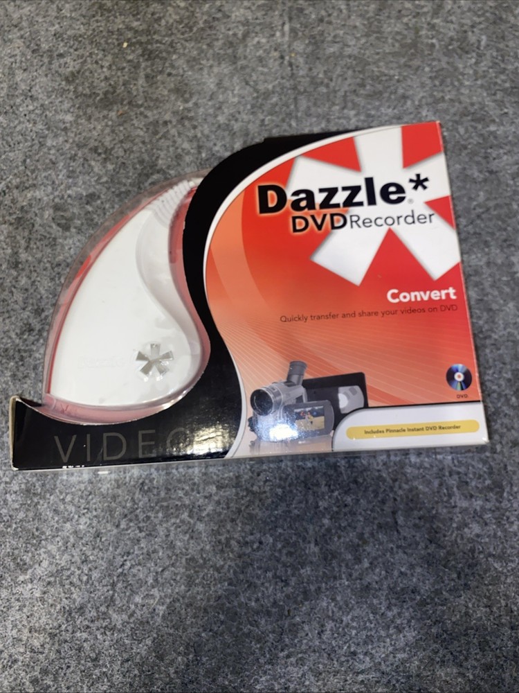 Dazzle DVD Recorder-HD VHS to DVD Converter-Enhance-Share-Save Video to Computer