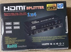 4K HDMI Video Wall Controller 1 In 4 Out Multi Screen Splitte Signal Amplifier