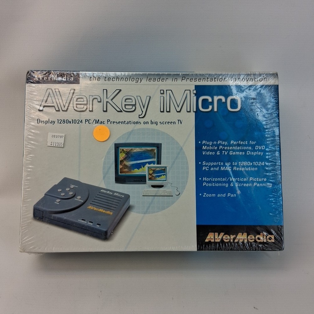 AVERMEDIA AVerKey PC/Mac to TV Video Display Converter 1280 x 1024 NEW