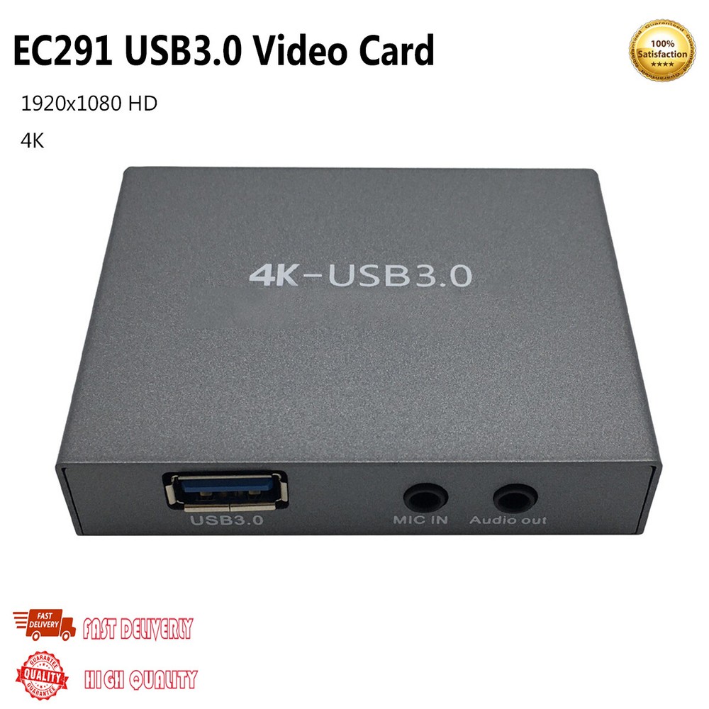 EC291 USB 3.0 HDMI HD Video Card For OBS Recorder Support 4K Input/Output 1080P-