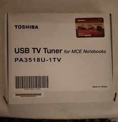 Toshiba USB TV Tuner for MCE Notebooks PA3518U-1TVN