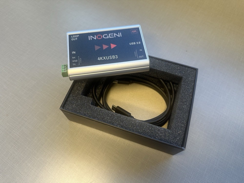 NEW INOGENI 4KXUSB3 4K HDMI to USB 3.0 Open Box HDMI Loop Video Converter