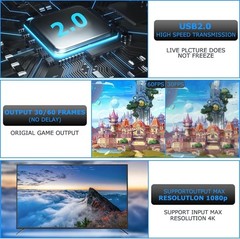 Compact 4K HDMI Capture Card – Ideal for Live Broadcasting & Video Conferencing