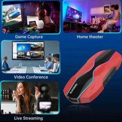 kuhaimi 4K 60hz HDMI Video Capture Card for Streaming, USB3.0 – Red