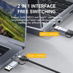 Capture Card HDMI-compatible to USB/Type-c