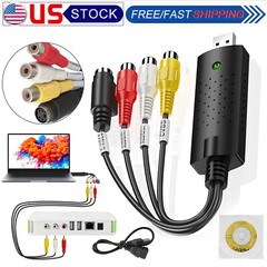 USB 2.0 Audio Video VHS to DVD VCR PC HDD Converter Adapter Digital Capture Card