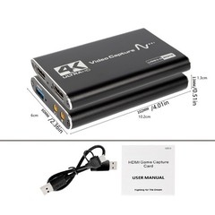 1Pack 4K Video Capture Card Zero Lag Loop Out HDMI USB 3.0 Device HD 1080P 60 Hz