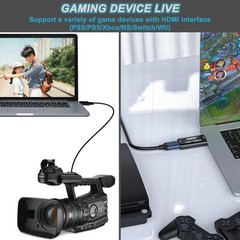 Multi-Compatible 4K HDMI to USB Video Capture Card for Streaming & Conferencing
