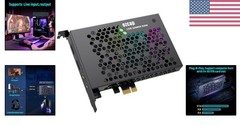 Game Capture Card, HDMI PCI-E 4K 30fps Record & Live Stream from Gaming Syste…